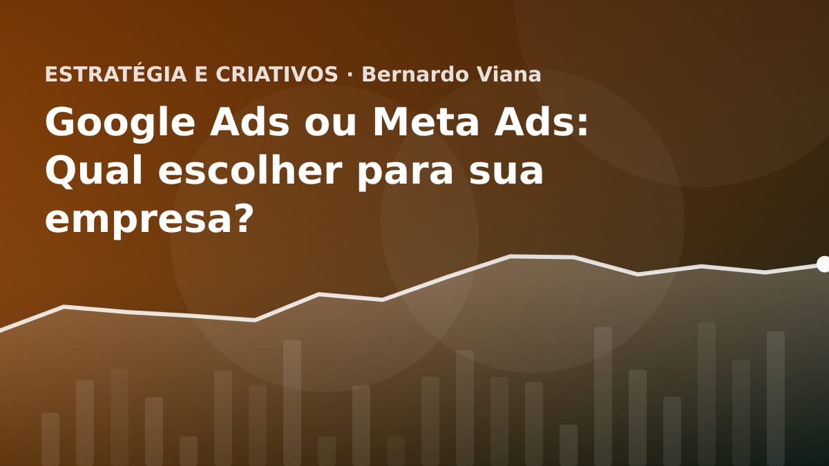 Ilustração abstrata representando a escolha entre duas direções diferentes no tráfego pago