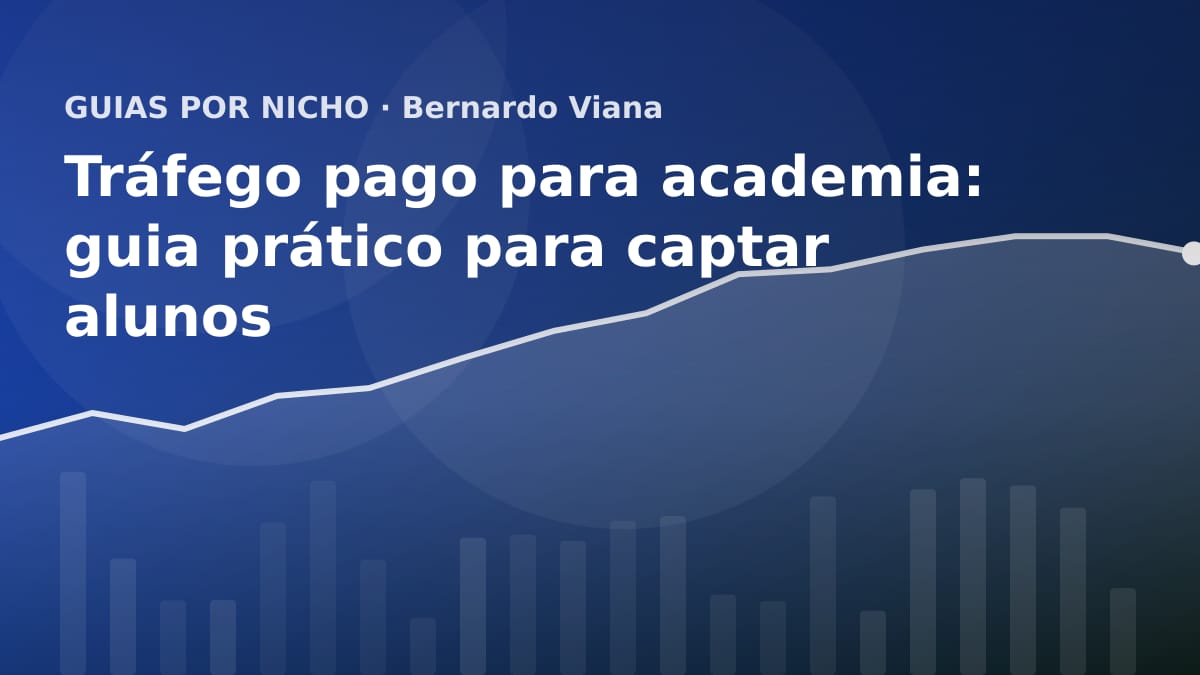 Ilustração abstrata representando conexões de tráfego pago e gestão de anúncios para o setor fitness.
